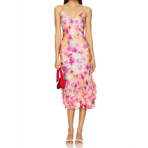 NEW LE SUPERBE frida slip dress in flowers - Picture 1 of 3